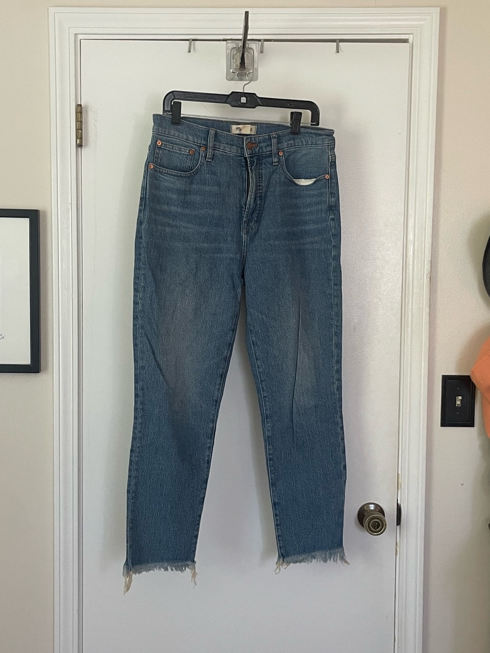 Madewell The Perfect Vintage straight leg frayed hem